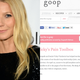 Image for article titled Gwyneth Paltrow's Goop Is Bleeding Money and $1.2 Million in Debt